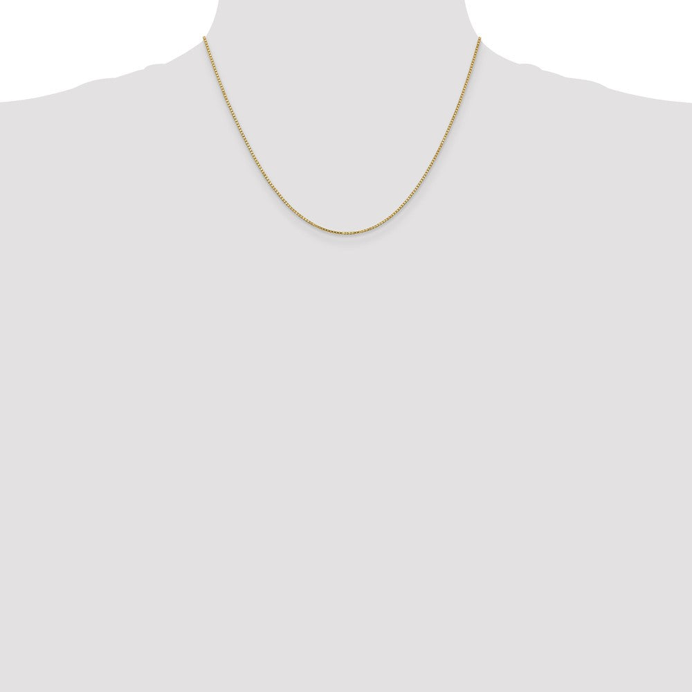 10k 1.1mm Box Chain Yellow Gold