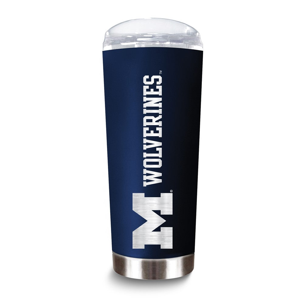Collegiate University of Michigan Stainless Steel 18 oz. Roadie Tumbler with Lid