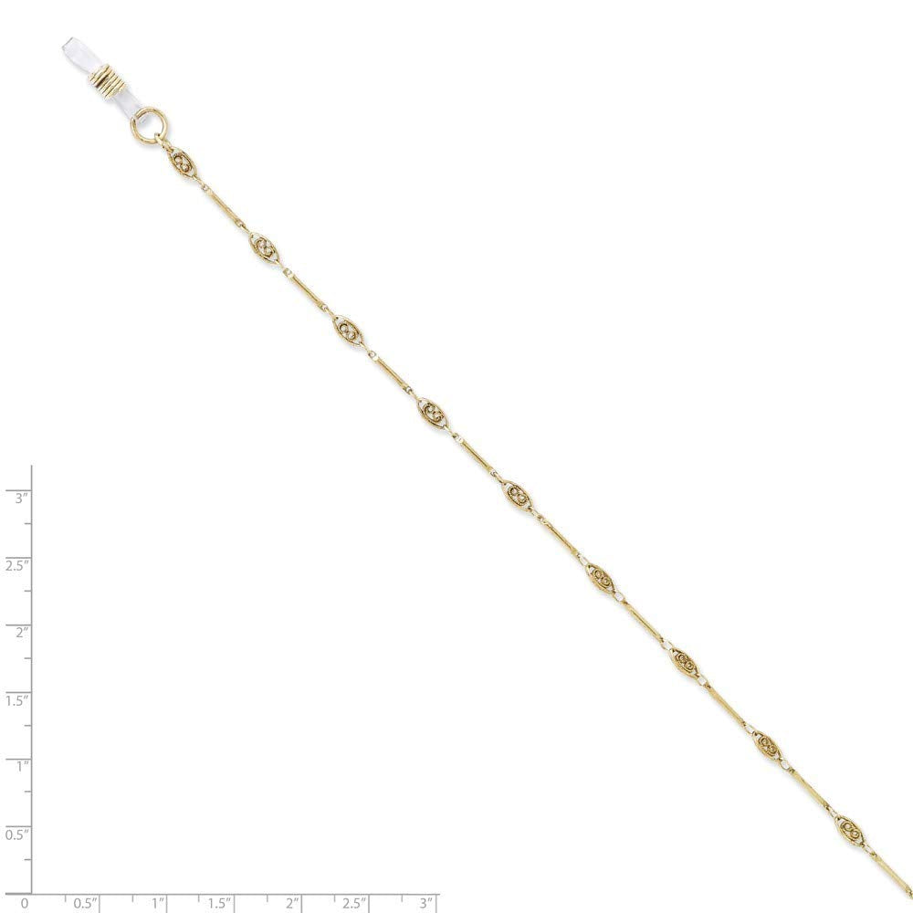 Gold-tone 30in Eyeglass Holder Chain