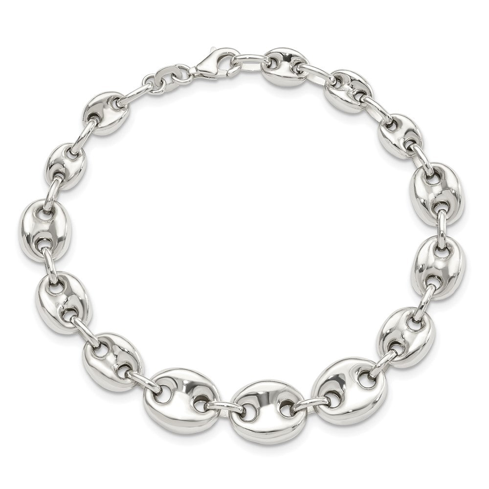 Sterling Silver Polished Fancy Link 7.5in Bracelet 7.5 inches