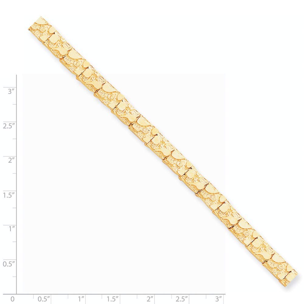 10k 7.0mm NUGGET Bracelet