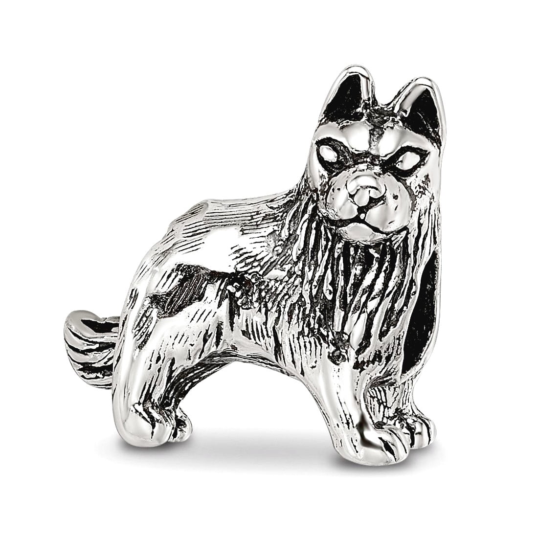 Sterling Silver Reflections German Shepherd Bead