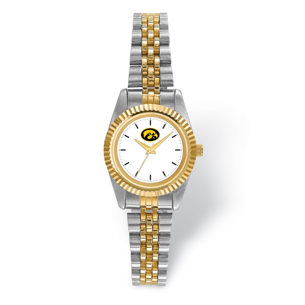 LogoArt University of Iowa Pro Two-tone Ladies Quartz Watch QUIA167