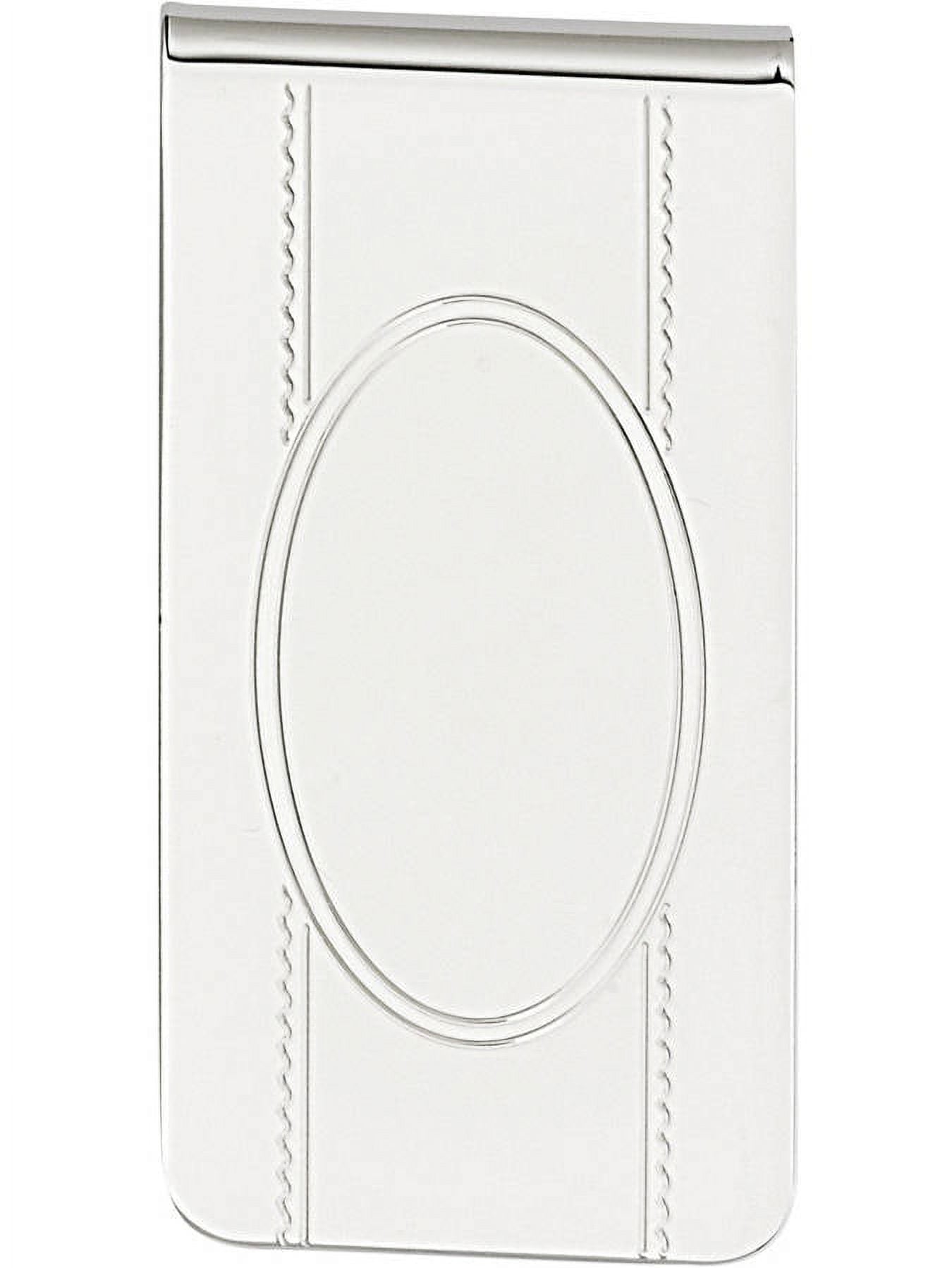 Primal Rhodium-plated Kelly Waters with Engraveable Area Money Clip