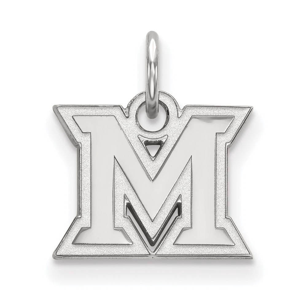 LogoArt Sterling Silver Miami University Xs Pendant Necklace