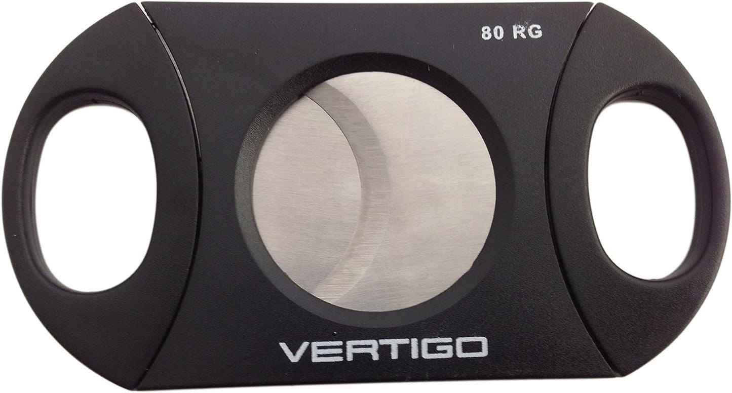 Vertigo Big Daddy Black Plastic and Stainless Steel 80-Ring Gauge Cigar Cutter QGM15410