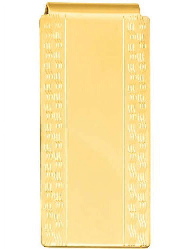 Primal Gold-plated Kelly Waters Patterned Edge Hinged Money Clip
