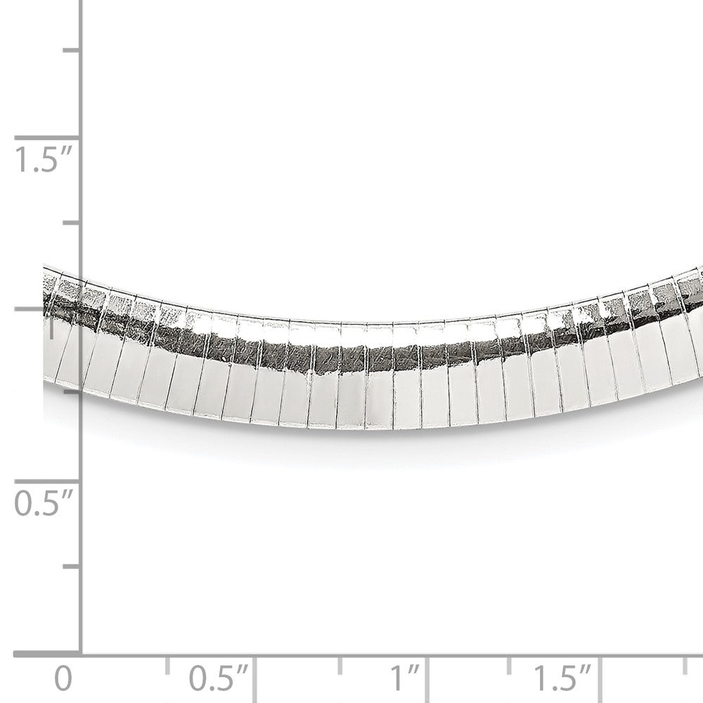 Sterling Silver 8mm Cubetto Necklace 16 Inches