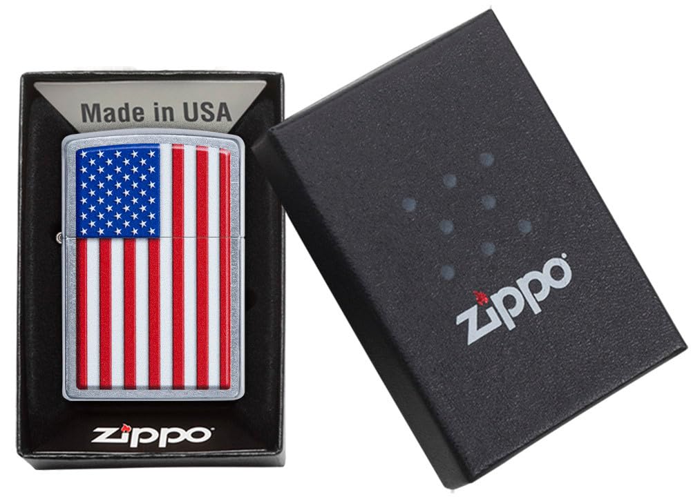 Zippo Street Chrome Patriotic Lighter