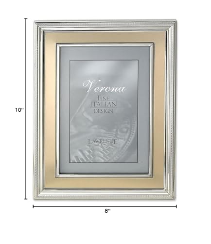 Lawrence Frames Verona Collection 8" x 10" Metal Gold Picture Frame 840280