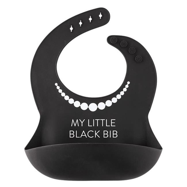 Stephan Baby N6621 9.5 in. Silicone Bib - My Little Black Bib