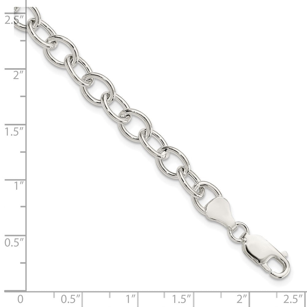Sterling Silver Cable 6.75mm Bracelet 7.5 inches