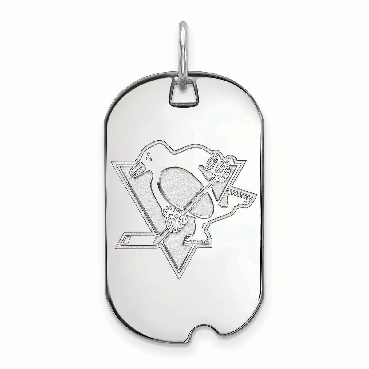 Women's Pittsburgh Penguins Sterling Silver Small Dog Tag