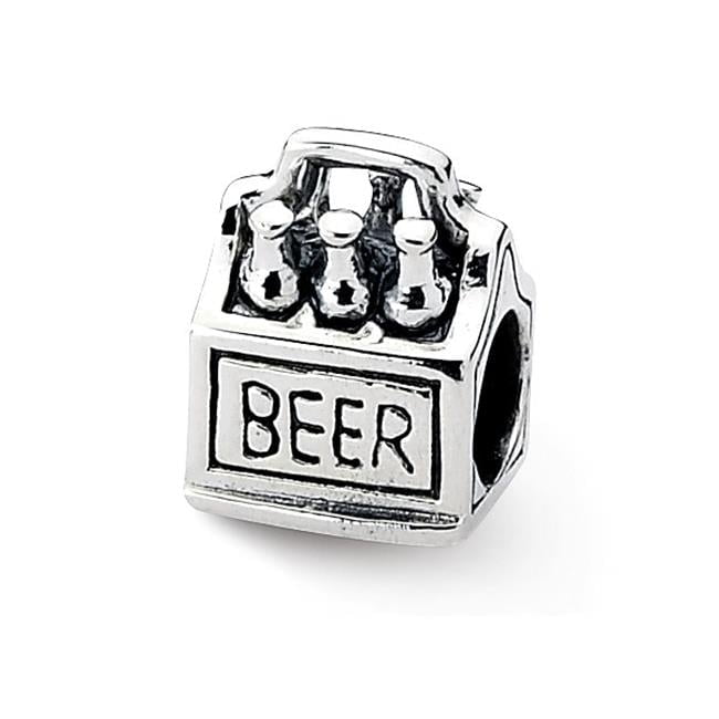 Sterling Silver Reflections 6-pack Beer Bead