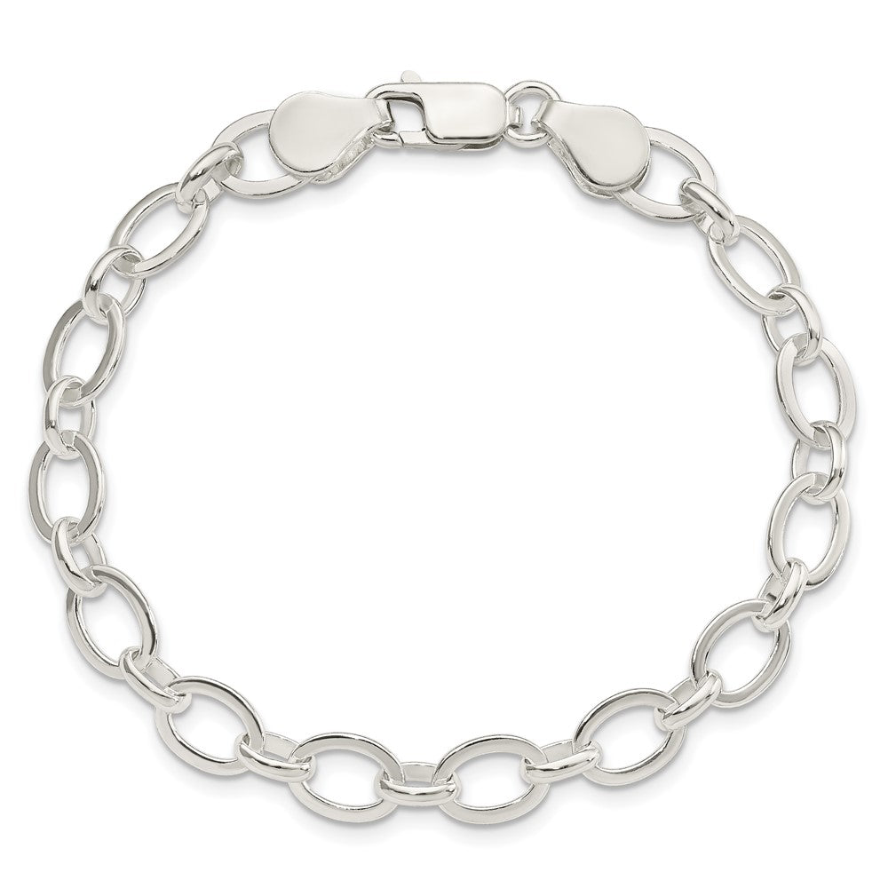 Sterling Silver 6.5inch Fancy Link Bracelet 6.5 inches