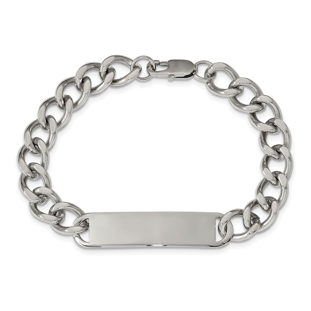 Stainless Steel Polished 8.5in ID Bracelet 8.5 inches