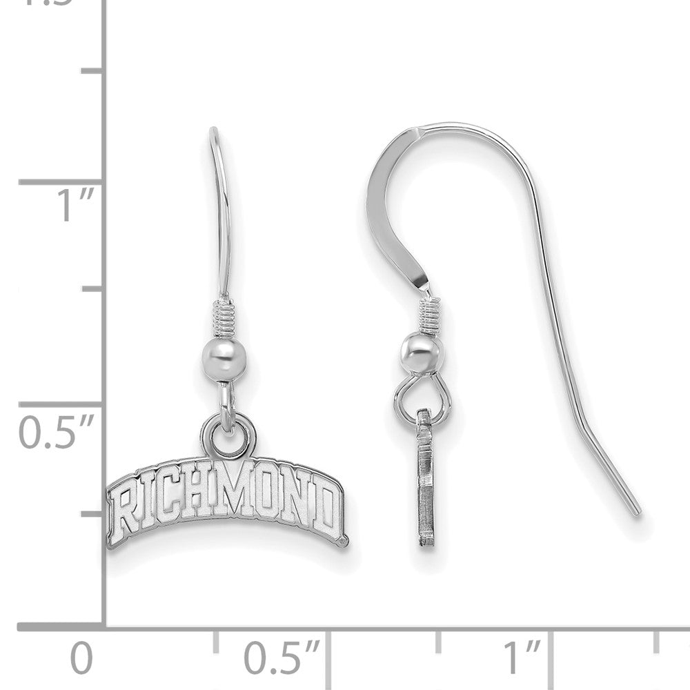 Sterling Silver University of Richmond Script Dangle Earrings