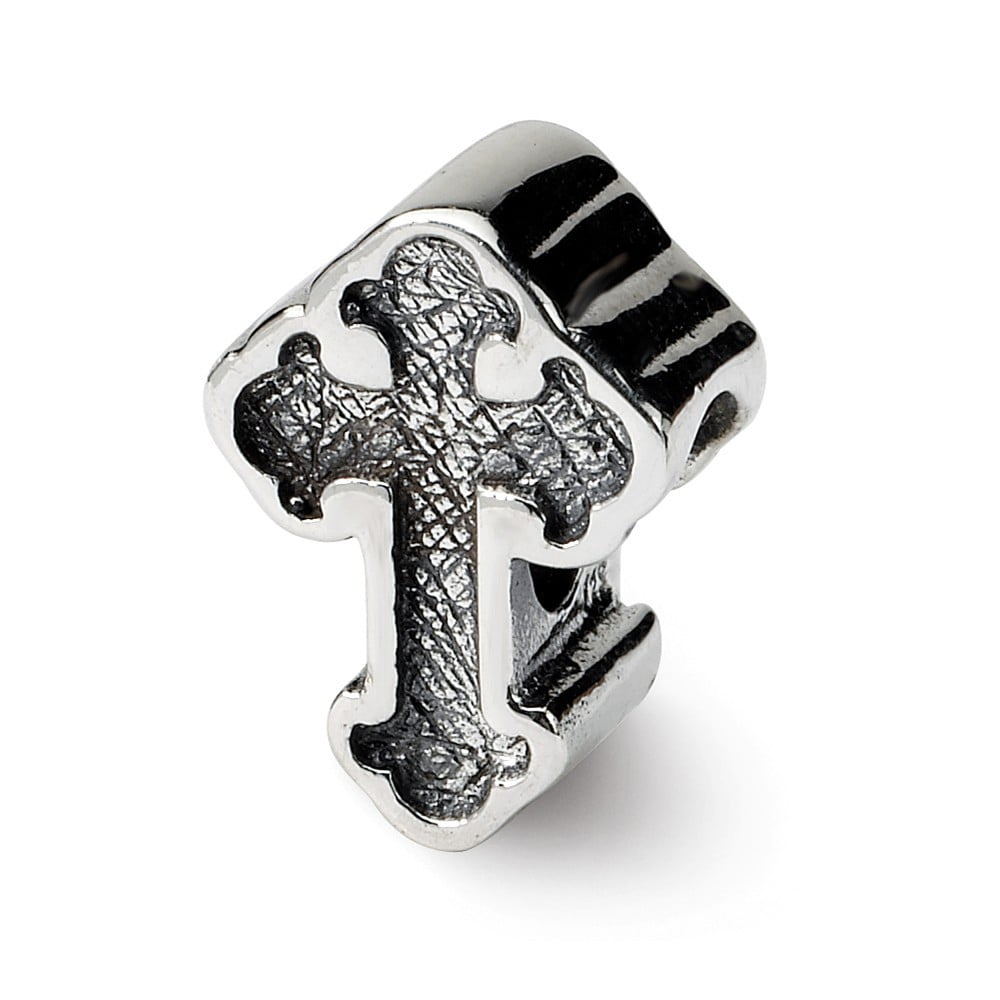 Sterling Silver Reflections Budded Cross Bead