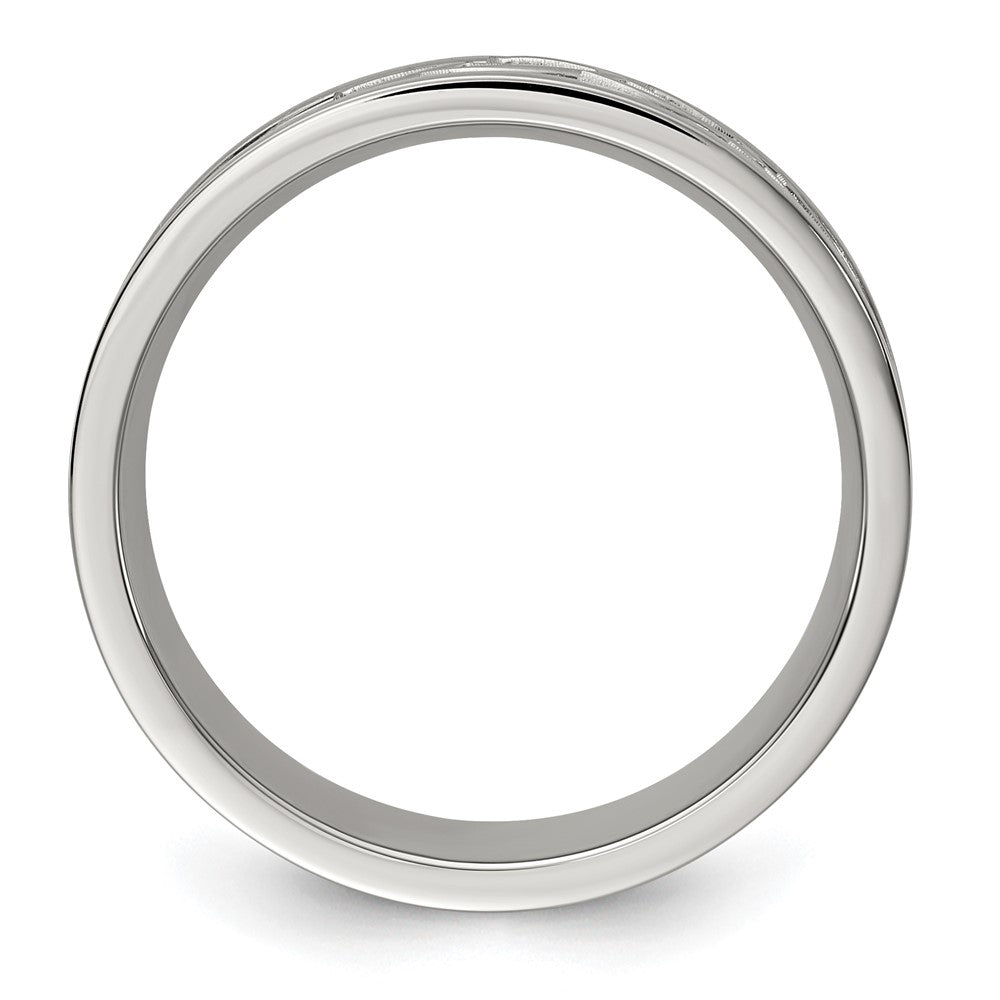 Stainless Steel 7mm Celtic Knot Band