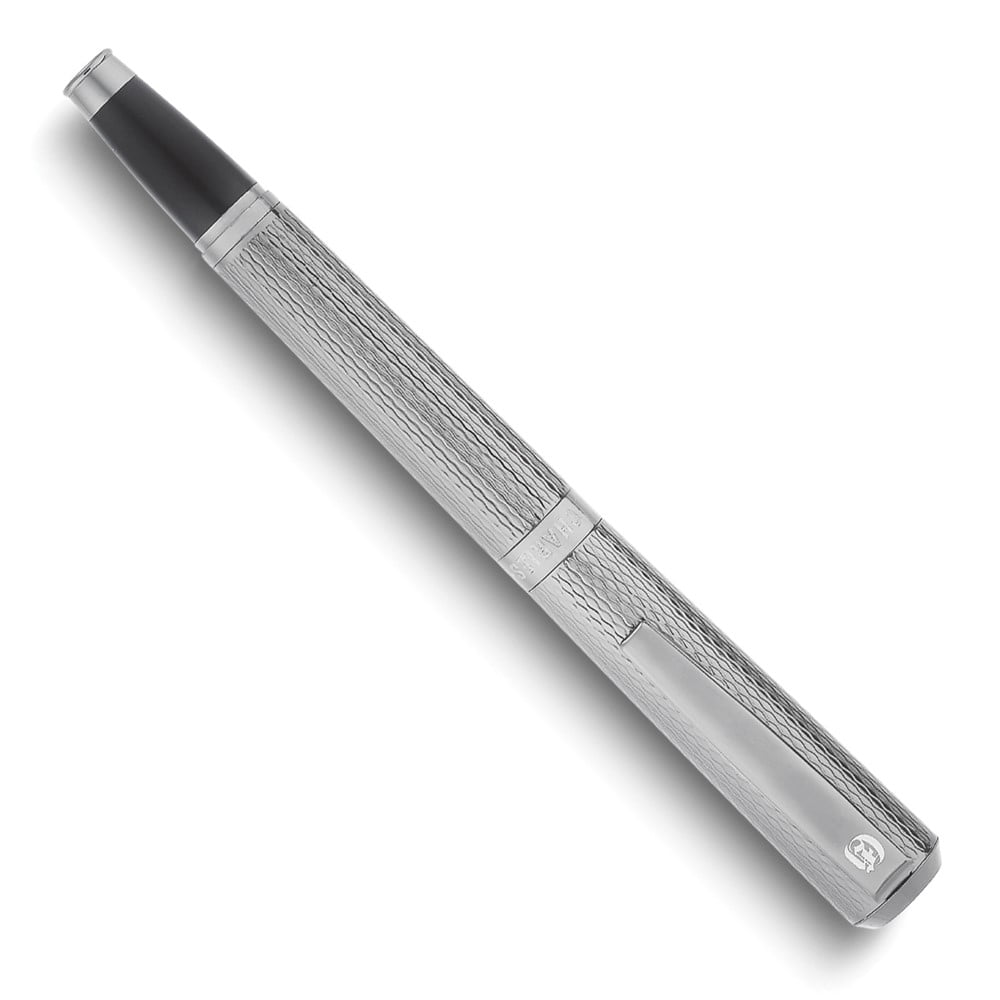 Charles Hubert Gunmetal Textured Art Deco Fountain Pen QGM18981