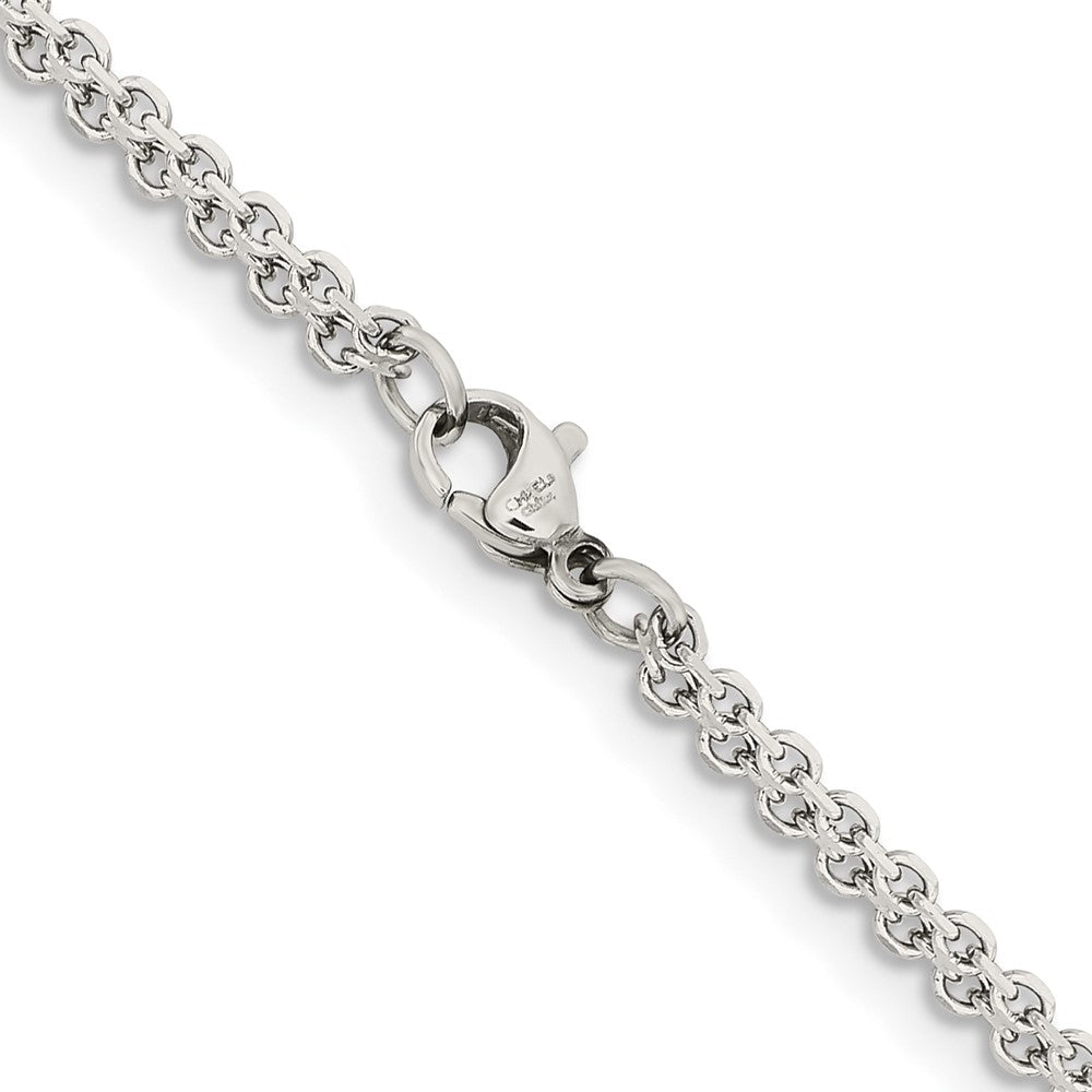 Stainless Steel Polished 3.1mm 18in Bismark Chain