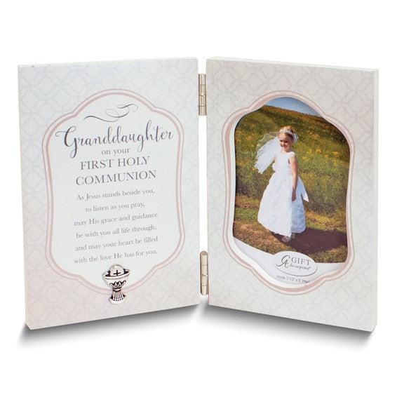 Frame-Granddaughter Communion-Hinged (Holds 3.5 x 5 Photo)