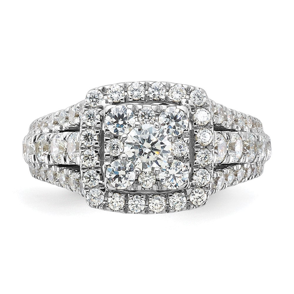 Sterling Silver Rhodium-plated Diamonore Ring