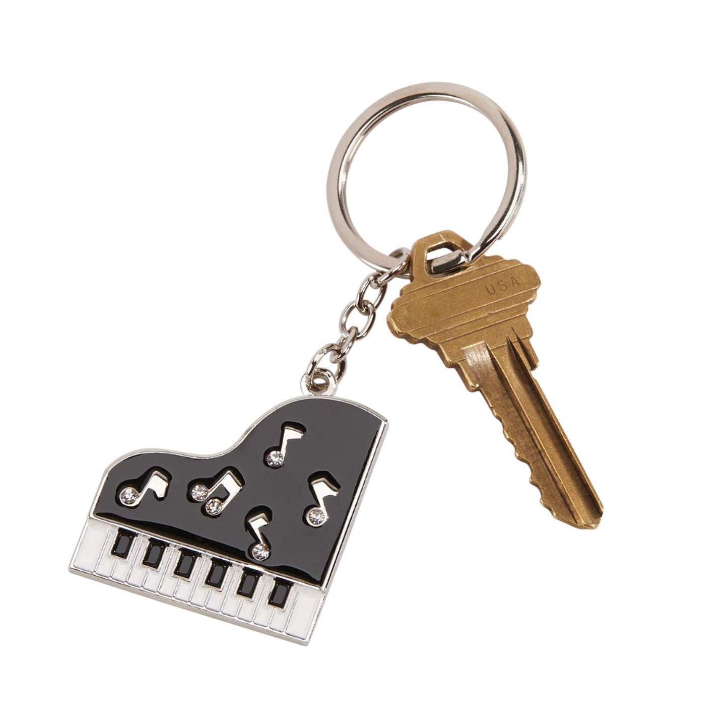 2.5" Piano Shaped Key Chain
