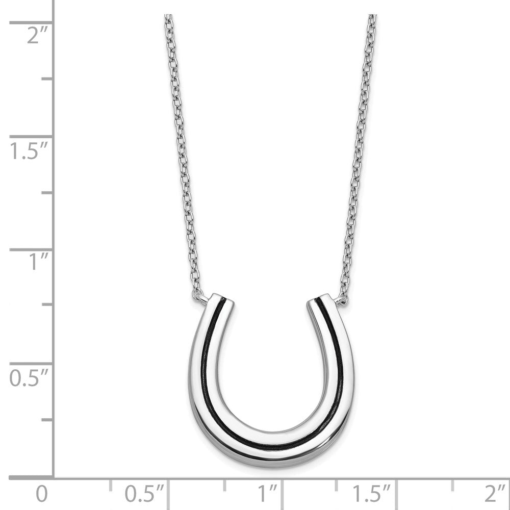 Sterling Silver Lucky Horseshoe Necklace