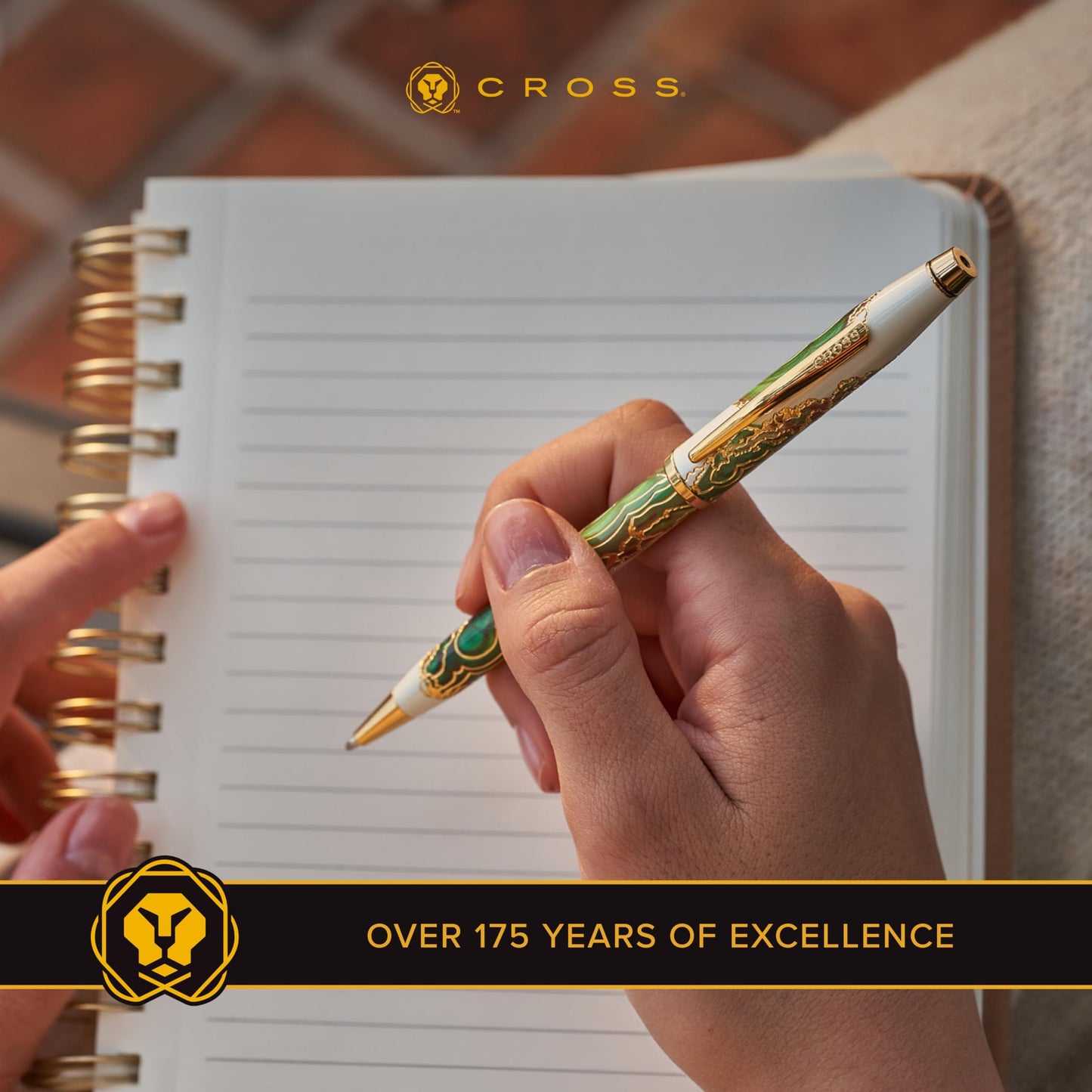 Cross Wanderlust Refillable Rollerball Pen, 23 Carat Gold Appointments, Includes Premium Gift Box - Malta