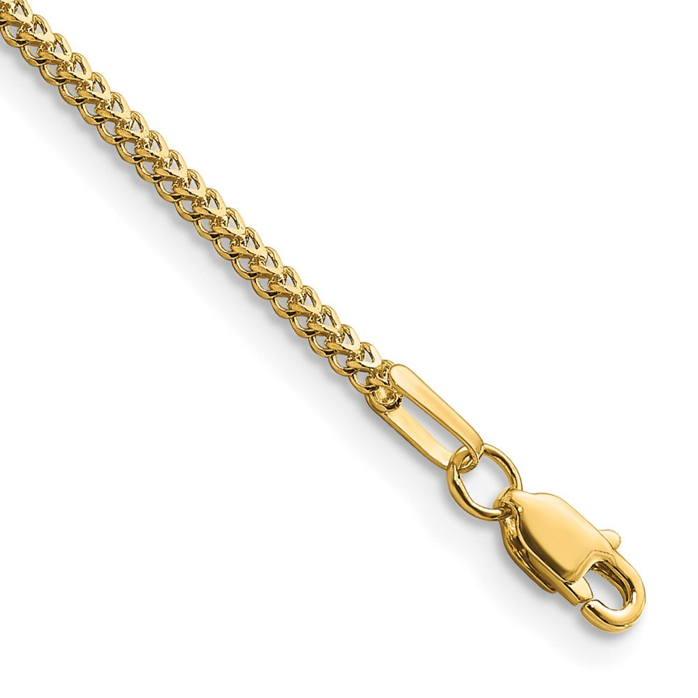 14K 8 inch 1.3mm Franco with Lobster Clasp Bracelet 8 inches
