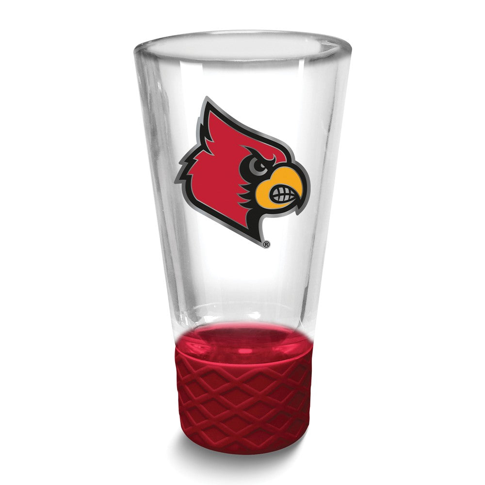 Collegiate University of Louisville Collectors 4 oz. Shot Glass with Silicone Base
