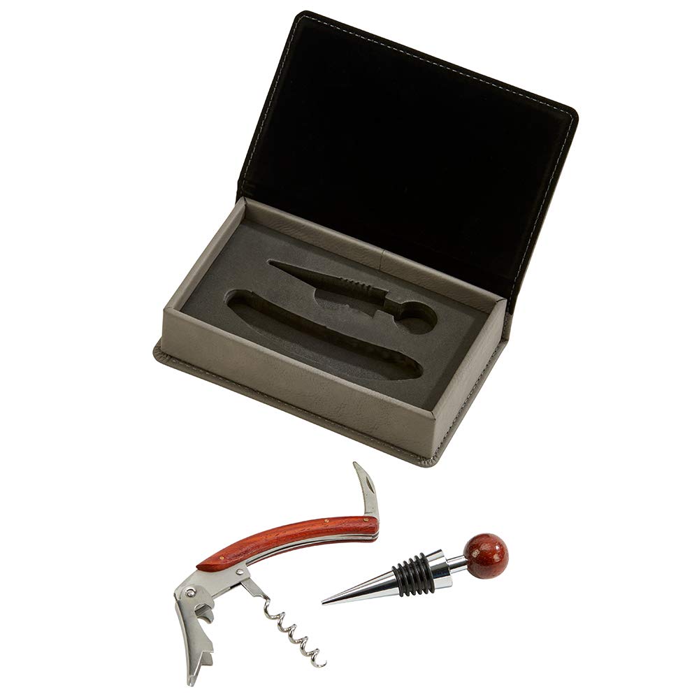 Creative Gifts 2-Pc Bar Set in Gray