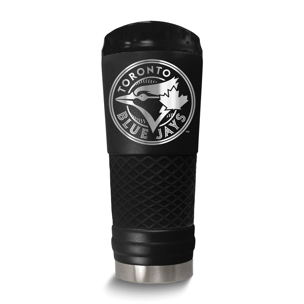 MLB Toronto Blue Jays Stainless Steel Silicone Grip 24 oz. Stealth Draft Tumbler with Lid