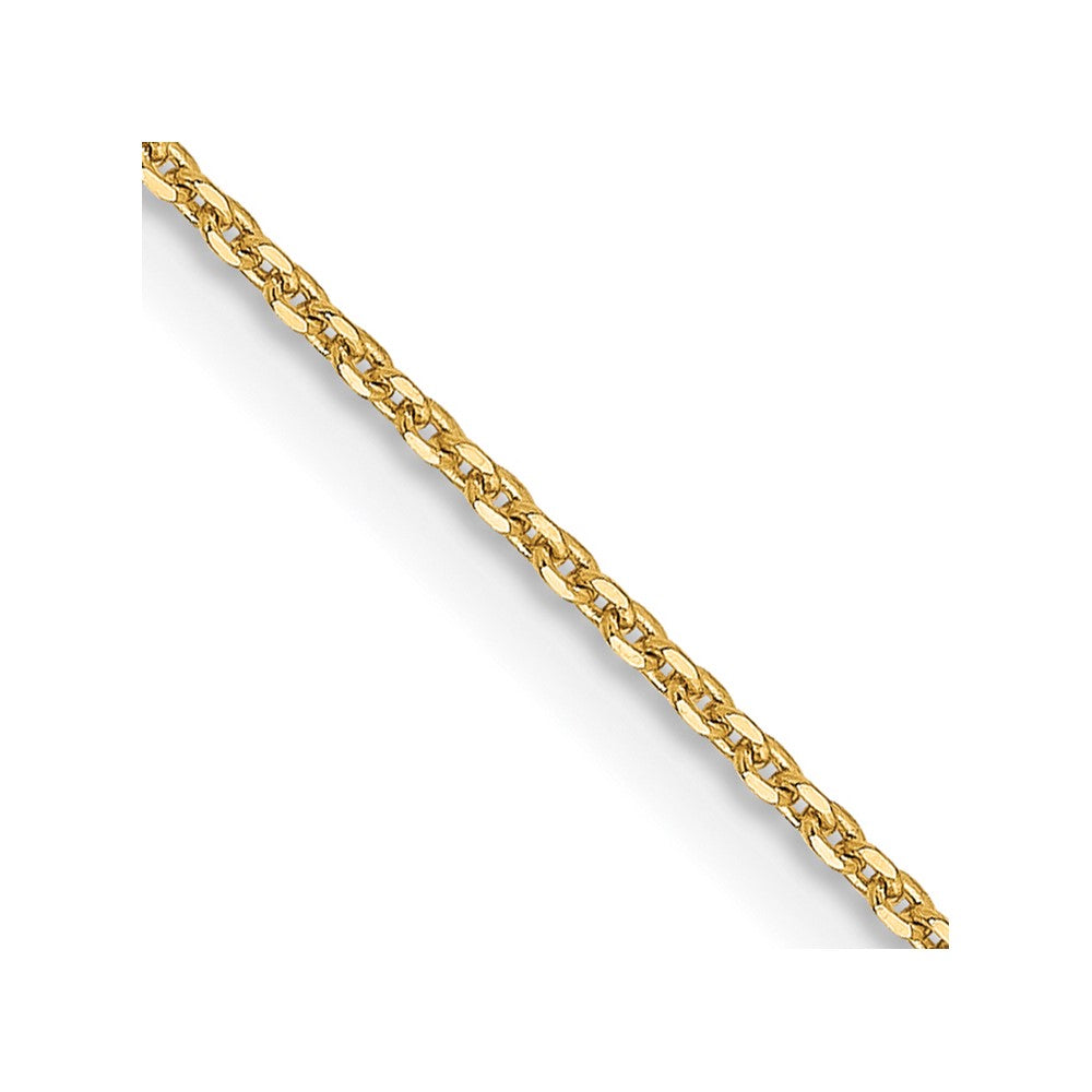 14K .90 mm Diamond-cut Cable Chain