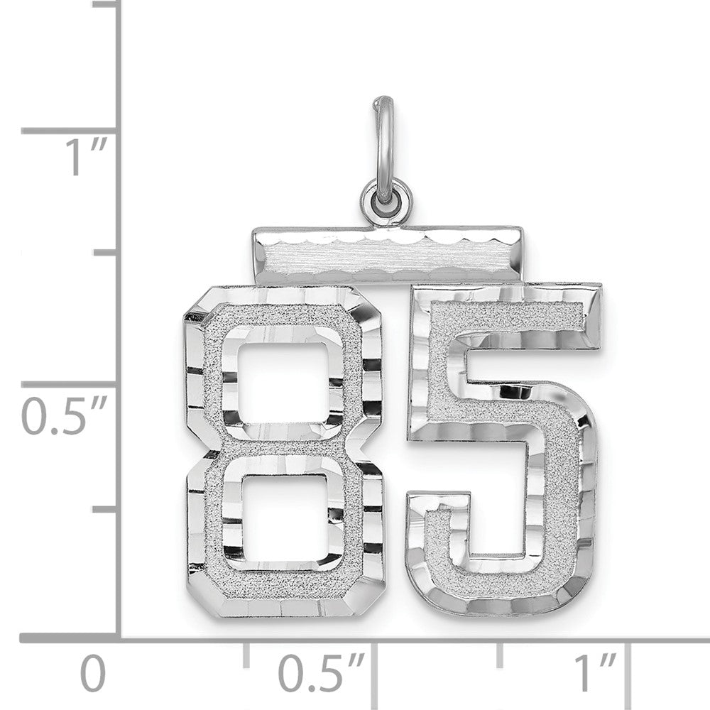 Sterling Silver Large #85 Charm