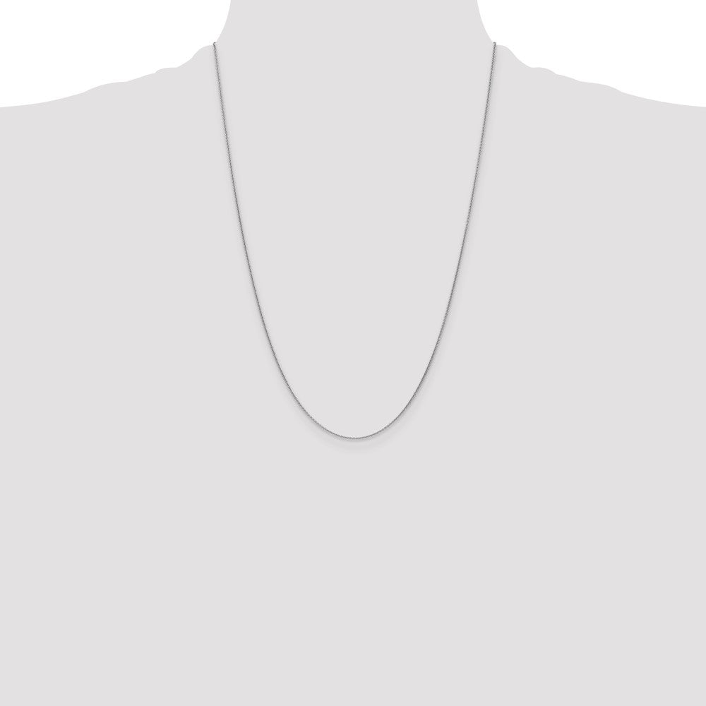 18K WG 1.15mm D/C Cable Chain