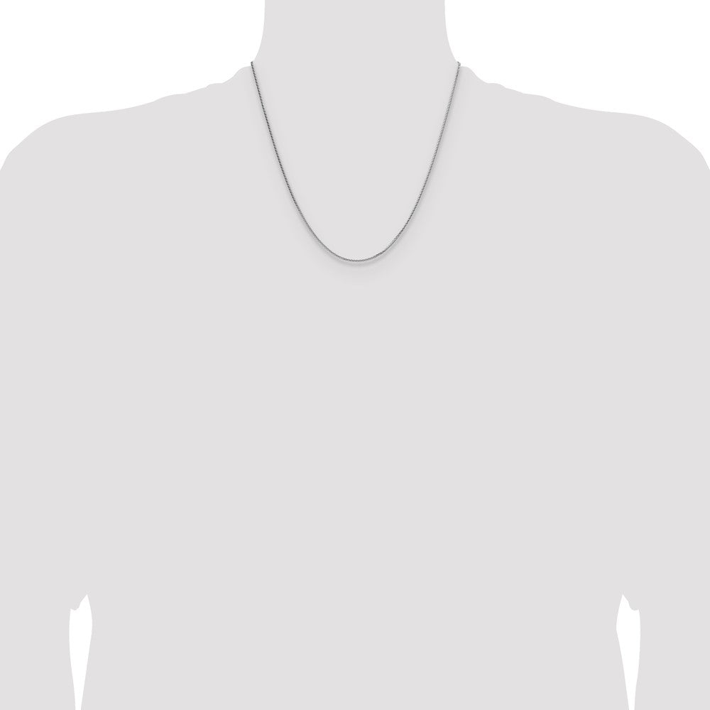 Sterling Silver 1.45mm 8 Sided D/C Double Spiga Chain
