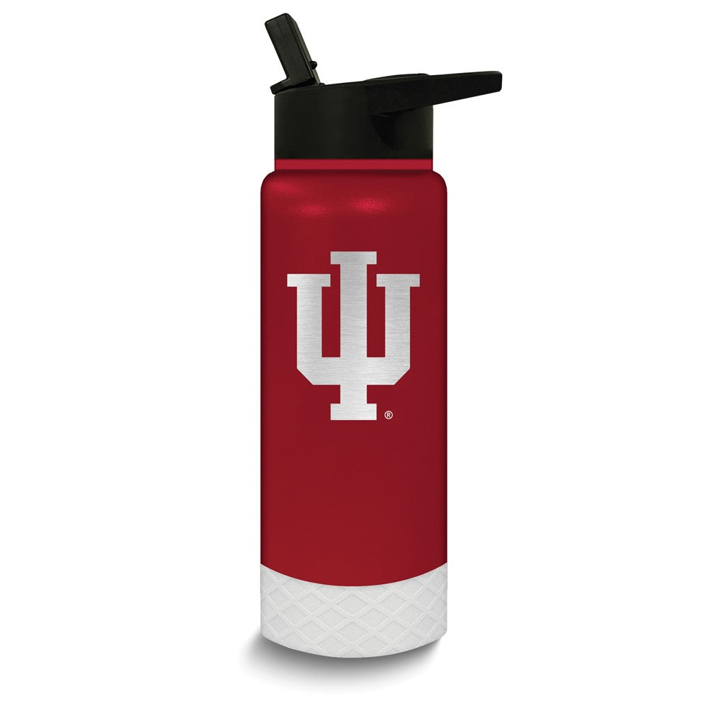 Collegiate Indiana University Stainless Steel Silicone Grip 24 oz. Water Bottle