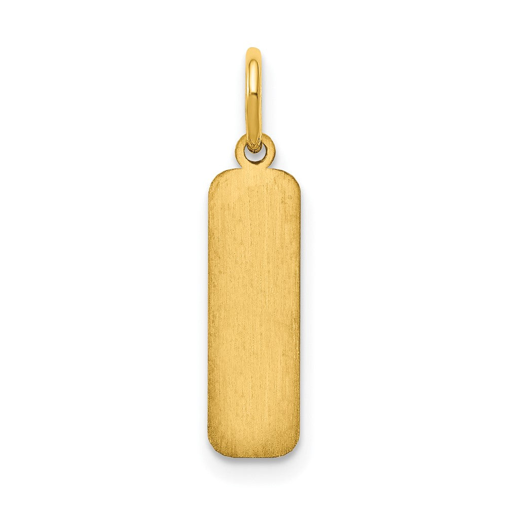 Sterling Silver/Gold-plated Small Blank Bar Charm