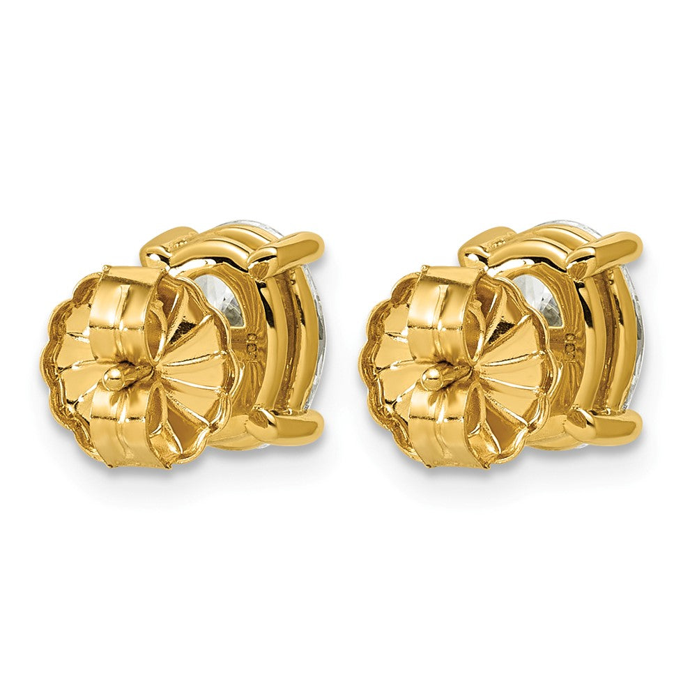 14k 2 carat Lab Grown Diamond VS/SI+ G+ Complete Oval Four Prong Stud Earrings