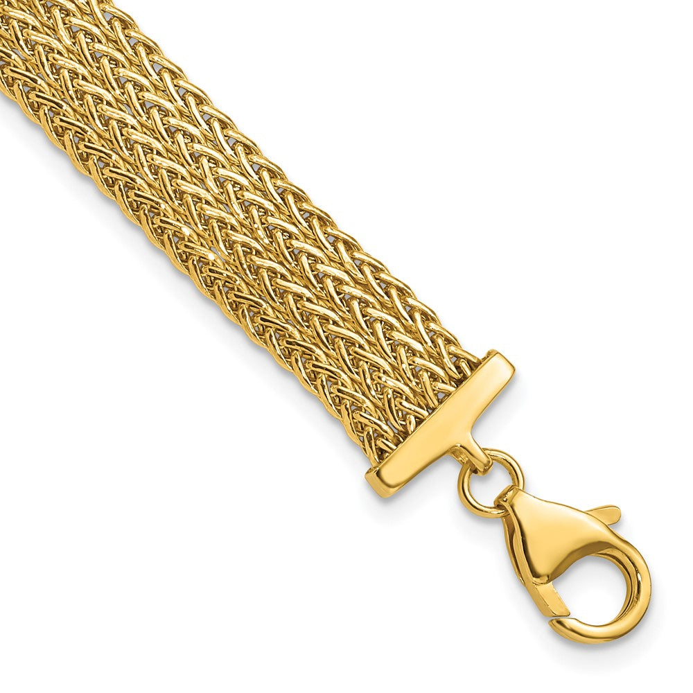 14K Polished Fancy Bracelet 7.5 inches