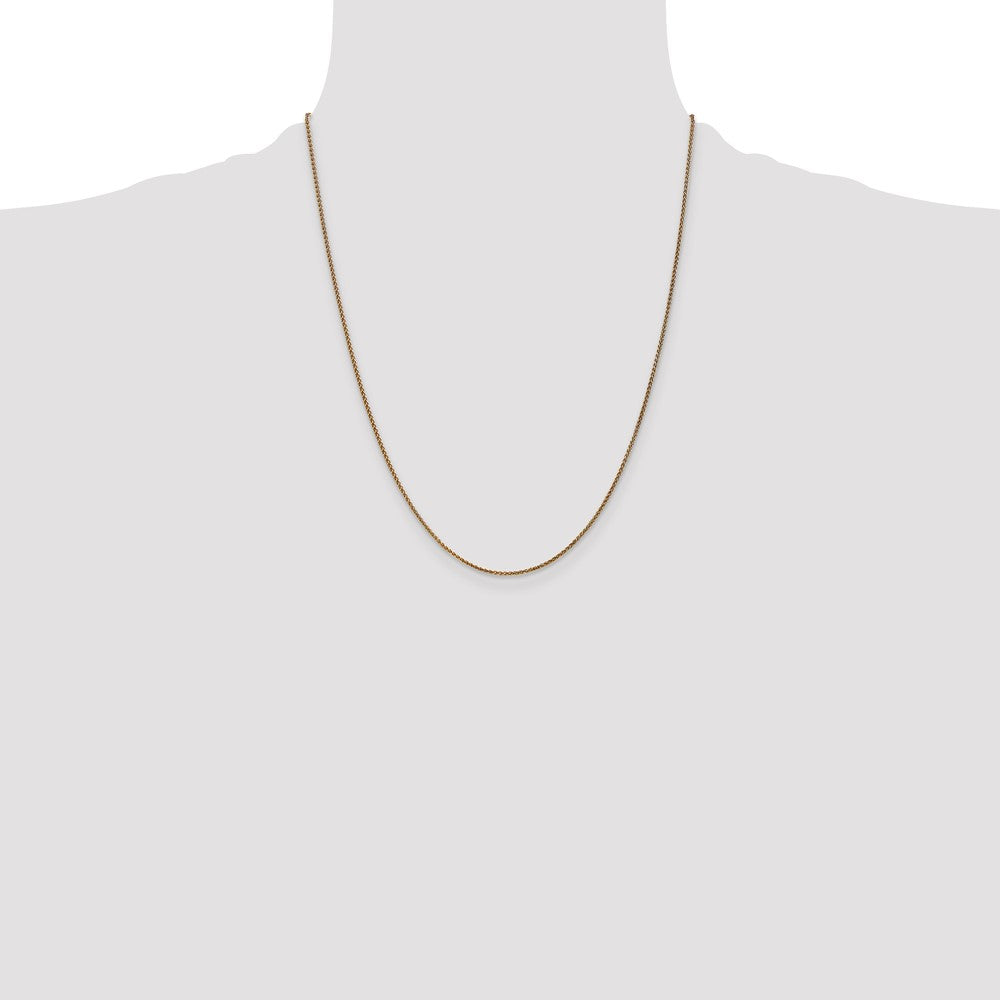 14K 1.2mm D/C Spiga Chain
