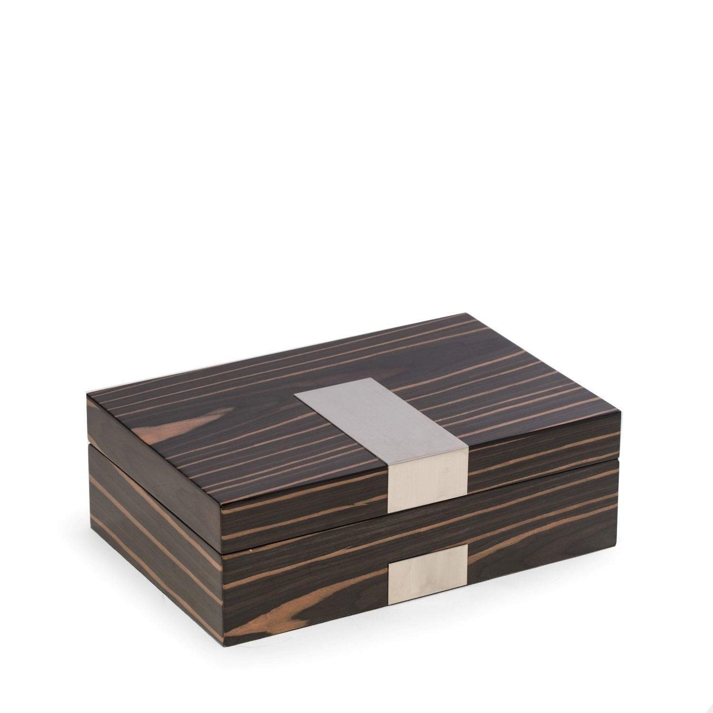Ebony Finish Wood 4-Watch and Jewelry Box