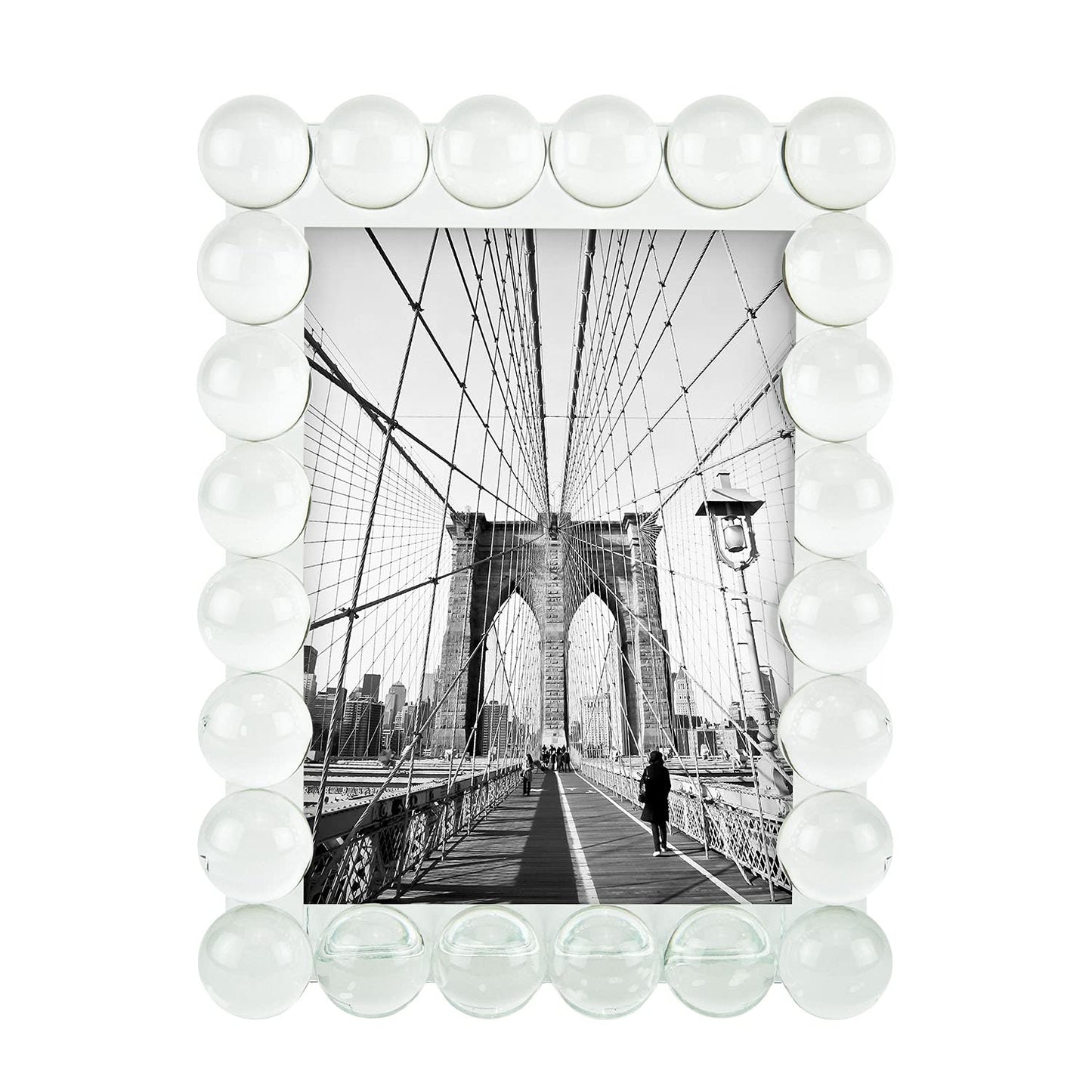 Crystal Glass 5x7 Bubble Frame QGM22508
