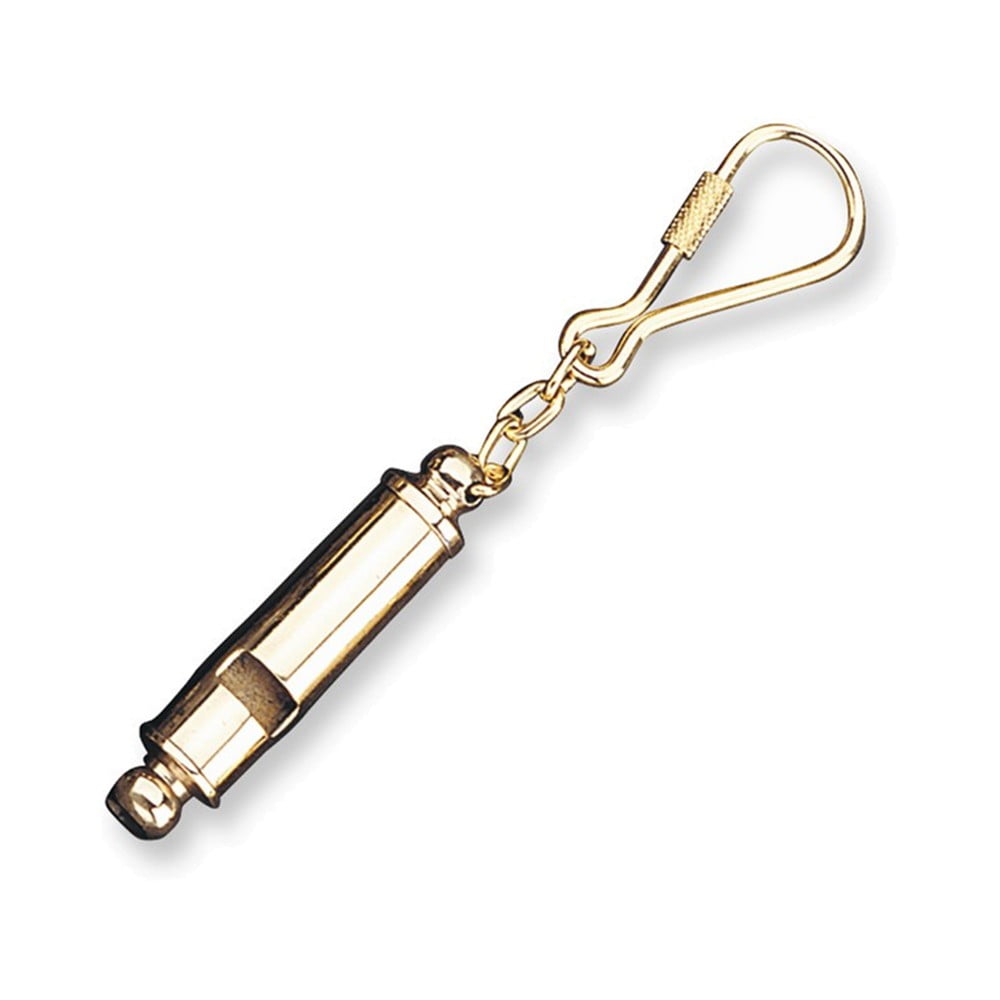 Brass Whistle Key Ring