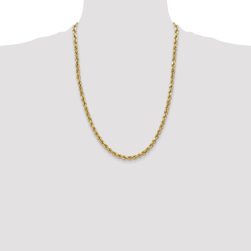 10k 3.5mm Semi-solid D/C Rope Chain