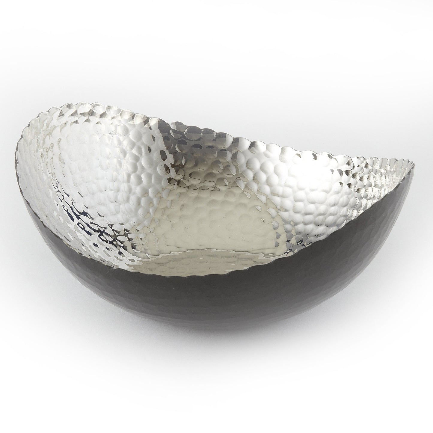 Leeber 72075 8.25 x 7.5 in. Eclipse Bowl, Black & Nickel