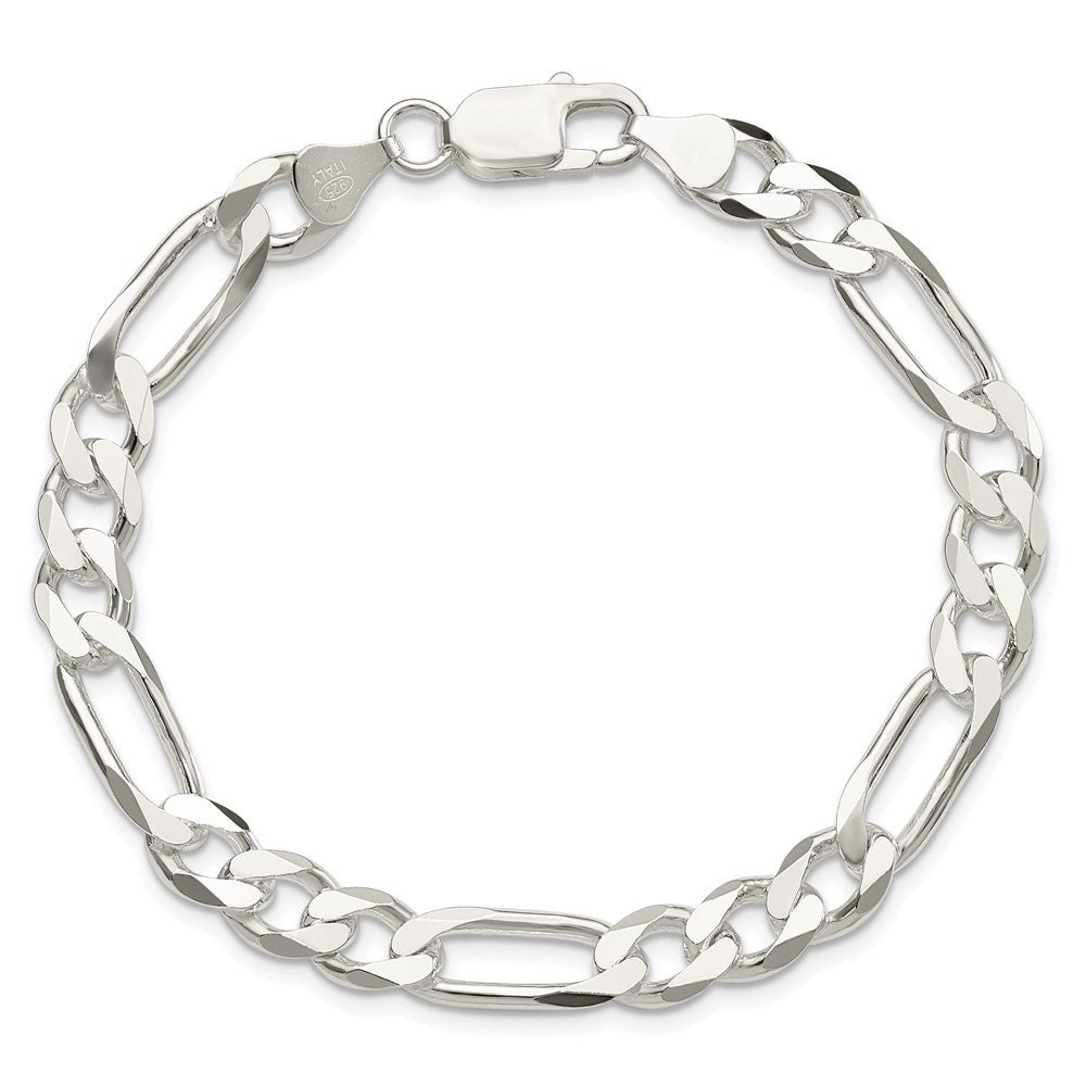 Sterling Silver 7.5mm Figaro Chain 7 inches
