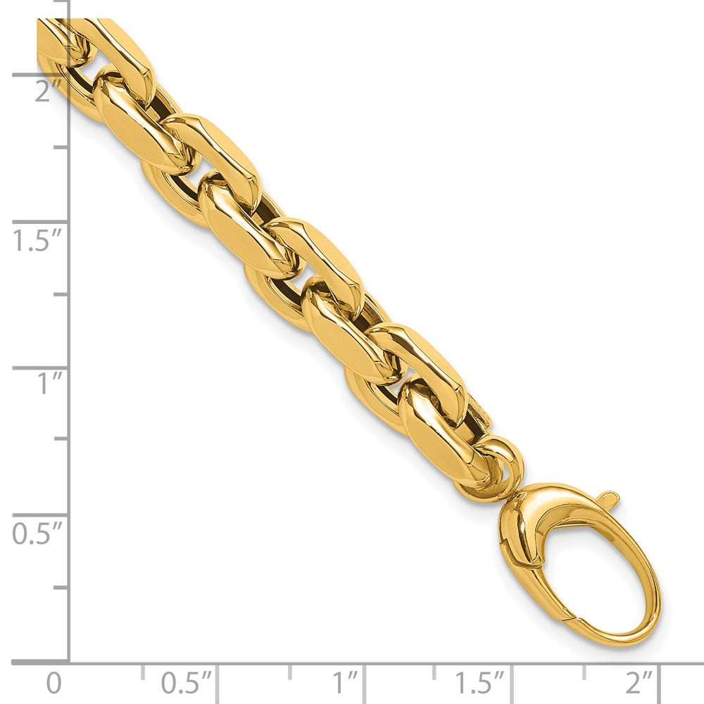14K Polished Fancy Link Bracelet 7.5 inches